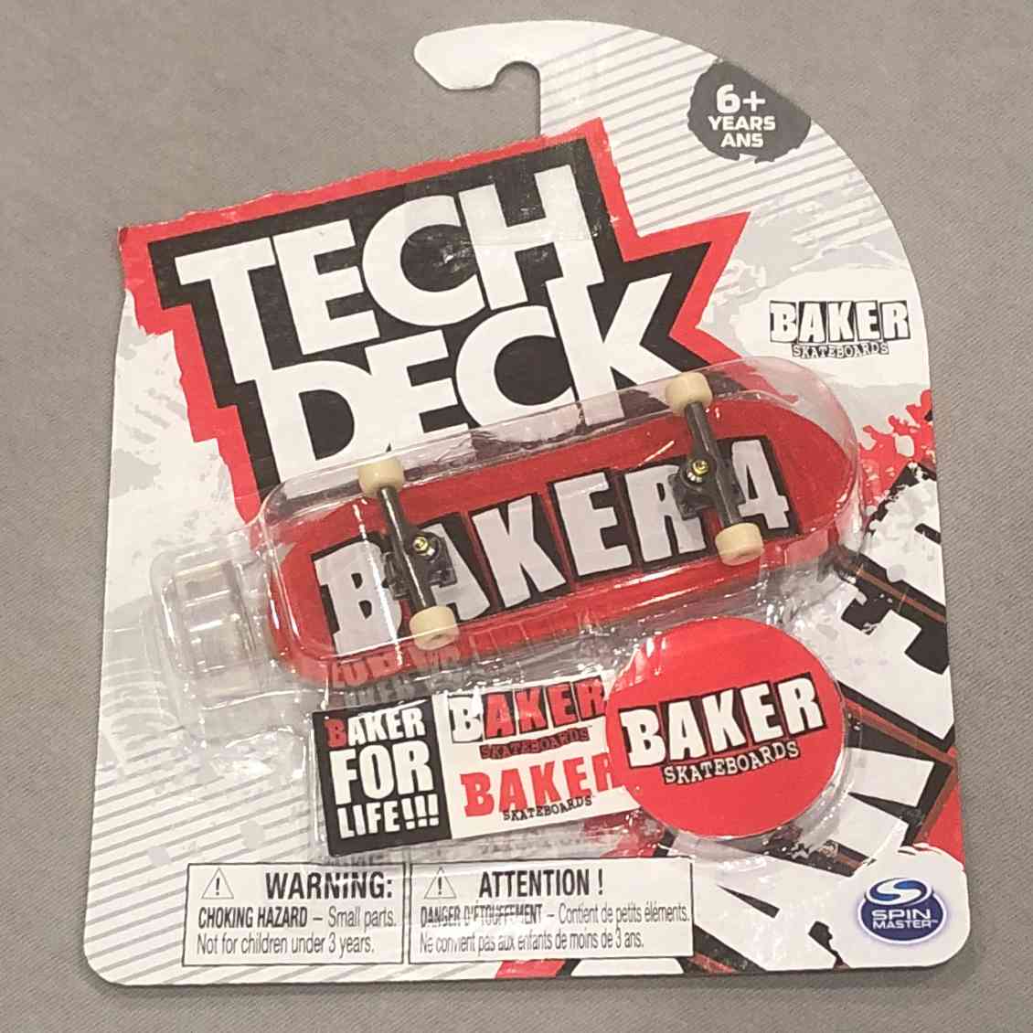 Tech Deck Baker Skateboards Baker 4 OG Red Logo Ultra Rare Fingerboard 2020 New 